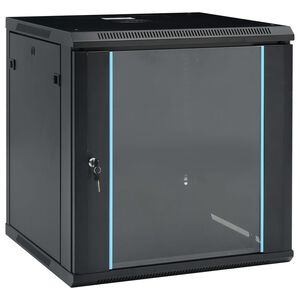 vidaXL Netwerkkast voor aan de muur 12U 19" IP20 600x600x640 mm