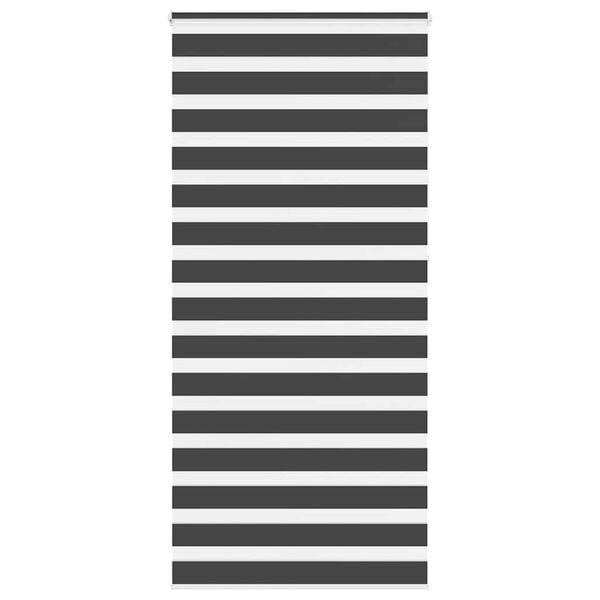 vidaXL Zebra rolgordijn 95x230 cm stofbreedte 90,9 cm zwart