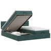 vidaXL Ottoman bed met matras met hoofdeinde 2 st Donkergroen Fluweel