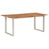 vidaXL Eettafel 180x90x76 cm massief acaciahout