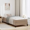 vidaXL Bedframe met matras Cappuccino 90 x 200 cm Stof
