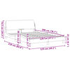 vidaXL Bedframe "Dover" kunstleer cappuccinokleurig 120x200 cm