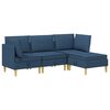 vidaXL Modulaire Sofa Set met Opslag 4 st Blauw Stof