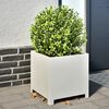 vidaXL Plantenbakken 2 st 40x40x40 cm staal wit