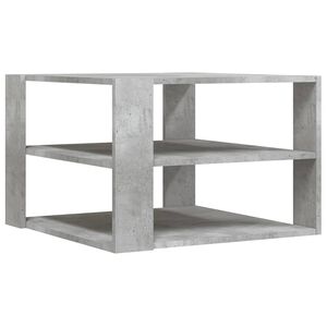 vidaXL Salontafel 58x58x40 cm bewerkt hout betongrijs