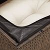 vidaXL 12-delige Loungeset met kussens poly rattan bruin