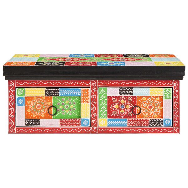 vidaXL TV-kast met lade Multikleur 60 x 30 x 24 cm Massief mangohout