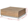 vidaXL Salontafel massief hout bruin