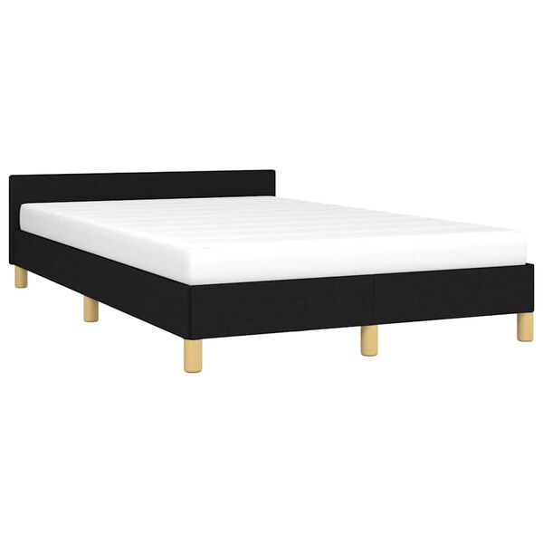 vidaXL Bedframe zonder matras 120x200 cm stof zwart