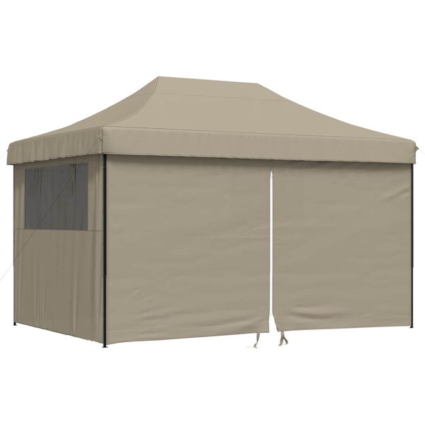 vidaXL Partytent Taupe 292 x 440 x 315 cm Oxford Stof