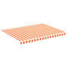 vidaXL Vervangingsdoek voor luifel 4x3 m polyester geel en oranje