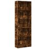 vidaXL Boekenkast 60x24x176 cm bewerkt hout gerookt eikenkleurig