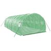 vidaXL Tuinkas met stalen frame 24 m&sup2; 8x3x2 m groen