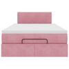 vidaXL Ottoman bed met matras 120x200cm fluweel roze