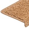 vidaXL Trapmatten 30 st 65x21x4 cm beige rechthoekige rand