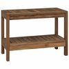 vidaXL Badkamer Bijzettafel Naturel 60 x 30 x 45 cm Massief Teakhout