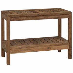 vidaXL Badkamer Bijzettafel Naturel 60 x 30 x 45 cm Massief Teakhout