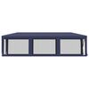 vidaXL Partytent met 8 mesh zijwanden 3x9 m HDPE blauw