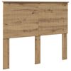 vidaXL Hoofdbord Artisan Eiken Bewerkt hout