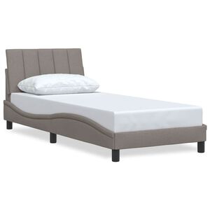 vidaXL Bedframe zonder matras "Hanko" 80x200 cm stof taupe
