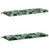 vidaXL 2-delige Bankkussens SOEST 2 st 100% Polyester Bladpatroon