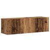vidaXL Tv-wandkasten 3 st bewerkt hout oud houtkleurig