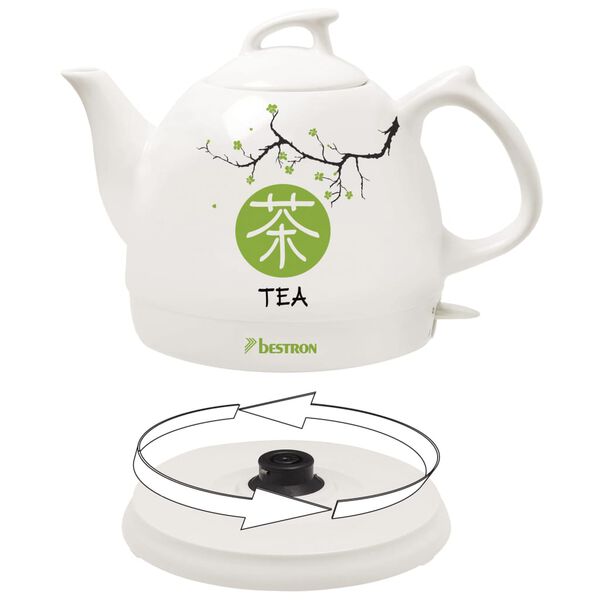 Bestron Waterkoker Asia Lounge DTP800A 0,8 L keramiek wit