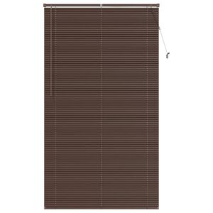 vidaXL Venetiaanse Blind Donkerbruin met Patroon 213 x 120 cm PVC