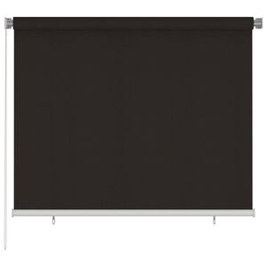 vidaXL Rolgordijn voor buiten 185(B)x140(H) cm HDPE bruin