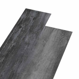 vidaXL Zelfklevende Vloerplank Glanzend Grijs 4,46 m&sup2; 32 st PVC