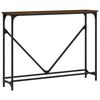 vidaXL Wandtafel 102x22,5x75 cm bewerkt hout bruin eikenkleur