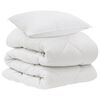 vidaXL Dekbed met kussen 2 pcs Wit Microvezel
