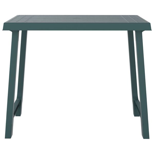vidaXL Campingtafel hout-look 79x56x64 cm PP groen