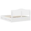 vidaXL Bedframe met lade met opslag Wit 180 x 200 cm Ingenieurshout
