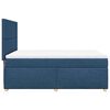 vidaXL Boxspring met matras stof blauw 140x190 cm
