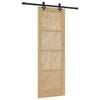 vidaXL Schuifdeur ORKDAL 73,5 x 211 cm Massief grenenhout Naturel