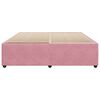 vidaXL Bedframe fluweel roze 200x200 cm