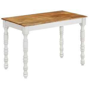vidaXL Eettafel 110x60x76 cm massief mangohout