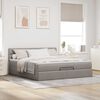 vidaXL Ottoman bed met matras 160x200cm stof taupe