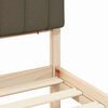vidaXL Bedframe met Gevoerd Hoofdgedeelte Taupe 150 x 200 cm