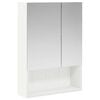 vidaXL Badkamer spiegelkast Wit 50 x 14,5 x 70 cm Bewerkt hout