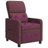 vidaXL Massage Recliner Paars Polyester