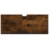 vidaXL Wastafelkast 80x33x60 cm bewerkt hout gerookt eikenkleurig