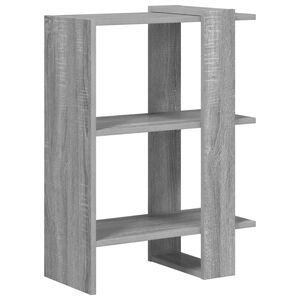 vidaXL Boekenkast 2-laags 52 x 25 x 71,5 cm Bewerkt hout Grijs Sonoma