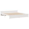 vidaXL Bedframe met hoofdeinde zonder matras 180x200 cm wit