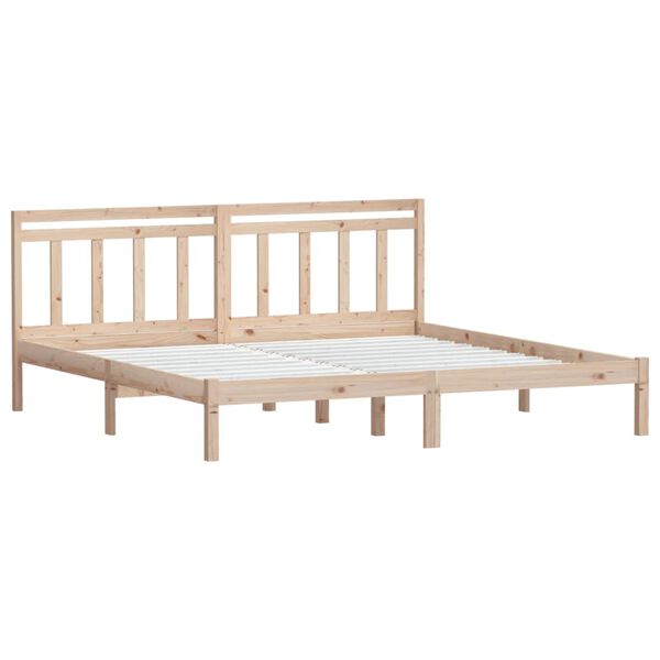 vidaXL Bedframe massief grenenhout 160x200 cm