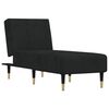 vidaXL Chaise longue fluweel zwart