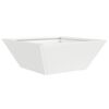 vidaXL Plantenbak Wit 40 x 40 x 15 cm Koudgewalst staal