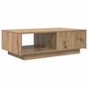 vidaXL Salontafel met lade Artisan Eiken 95 x 55 x 31 cm Bewerkt hout