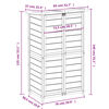 vidaXL Tuinschuur 83x57x140 cm massief grenenhout bruin